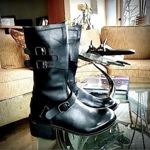 🔥HP! 🥂🍾👏🔥GEEWAWA 🔥 Fab NEW Moto Boots — Size 6. Leather **VERY RARE & SO COOL ⭐️
